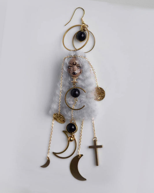 Handcraft Moon Goddess Earrings