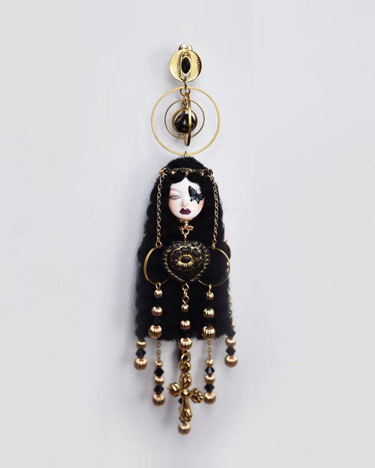 Handcraft Grey/Black Cosette Earrings