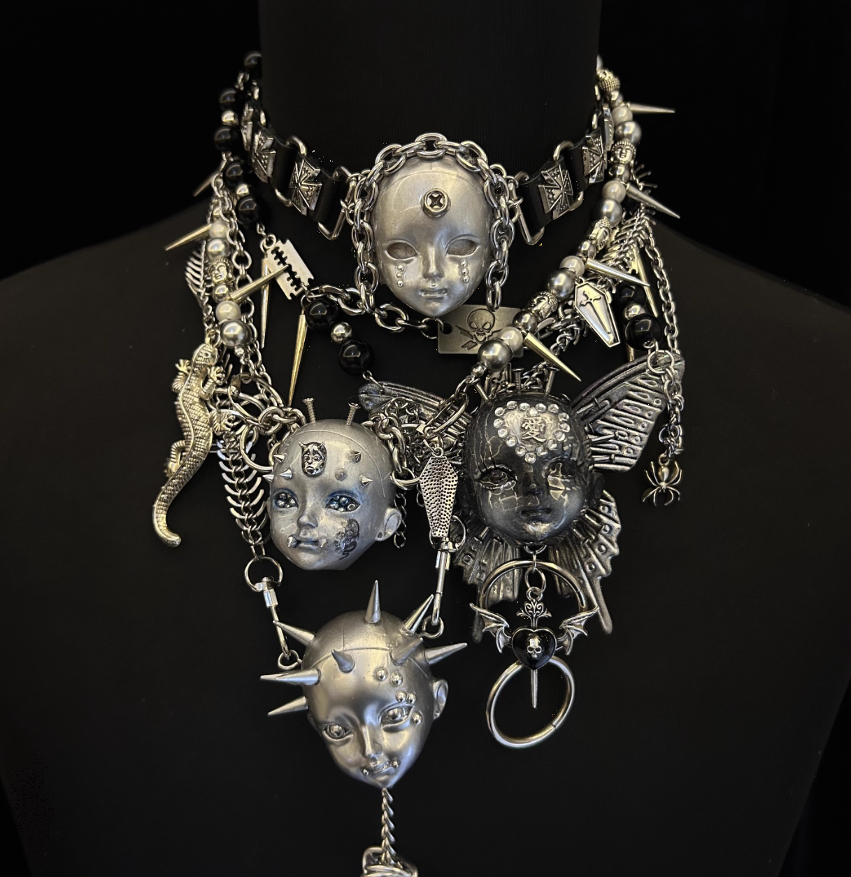 NIU Metallic Angel Doll Head