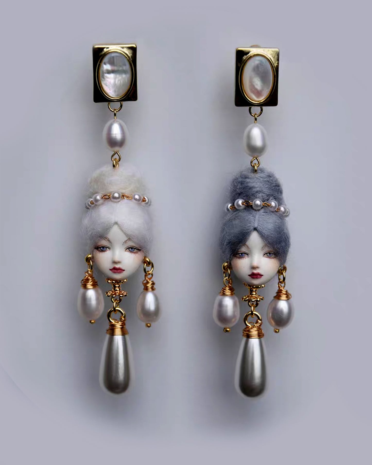 Handcraft Pearl Alice Earrings