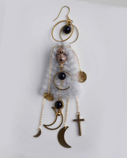 Handcraft Moon Goddess Earrings