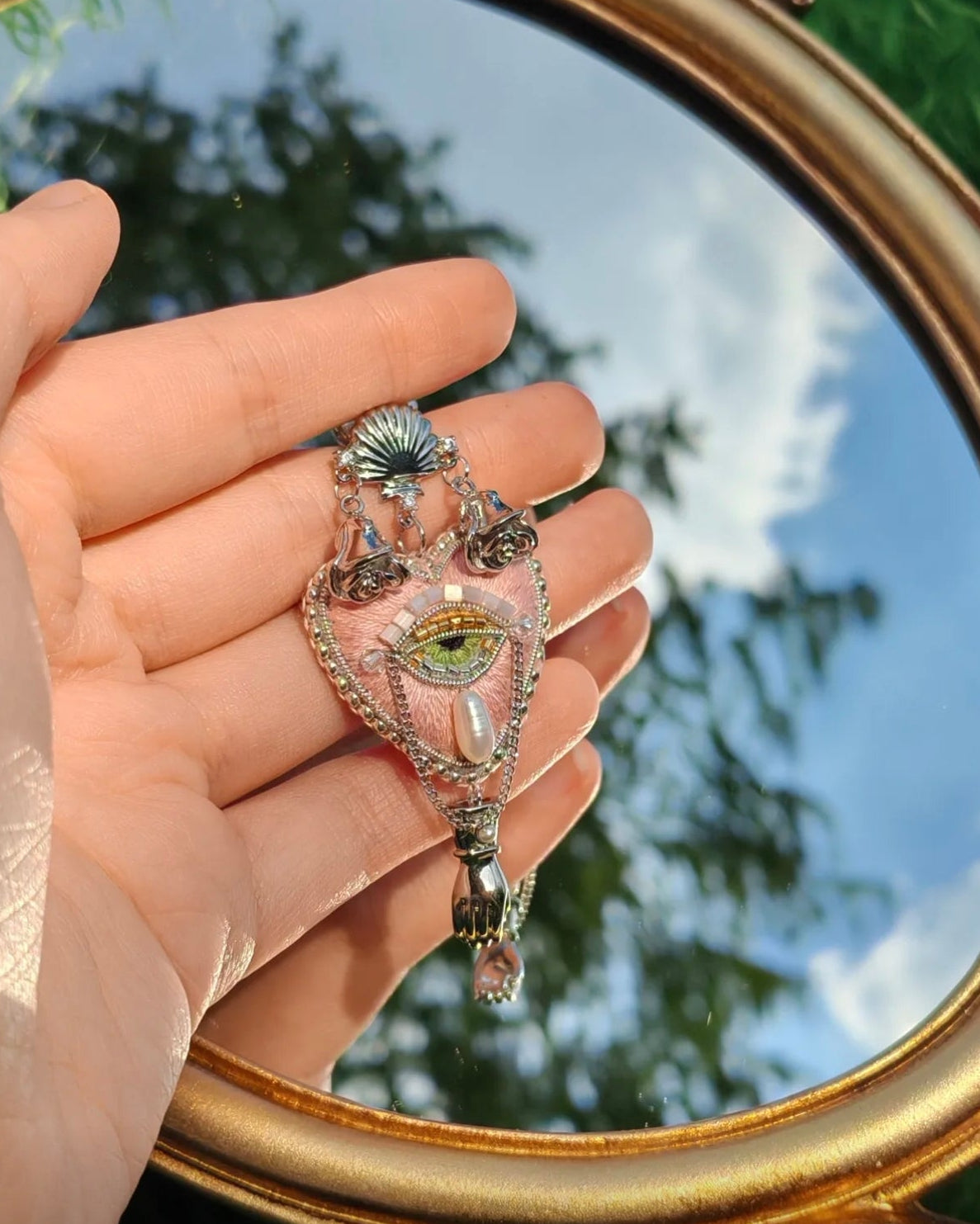 Light Rose Pink Heart Earrings