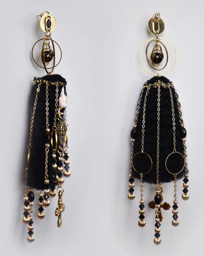 Handcraft Grey/Black Cosette Earrings