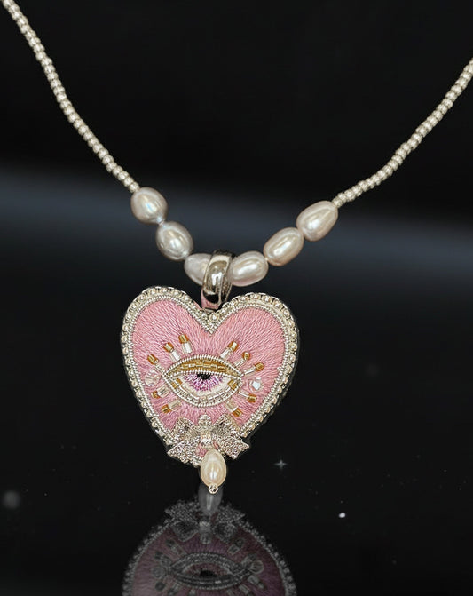 Light Pink Heart Necklace