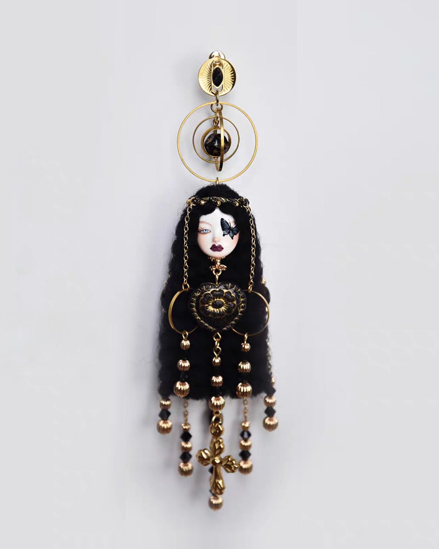 Handcraft Grey/Black Cosette Earrings