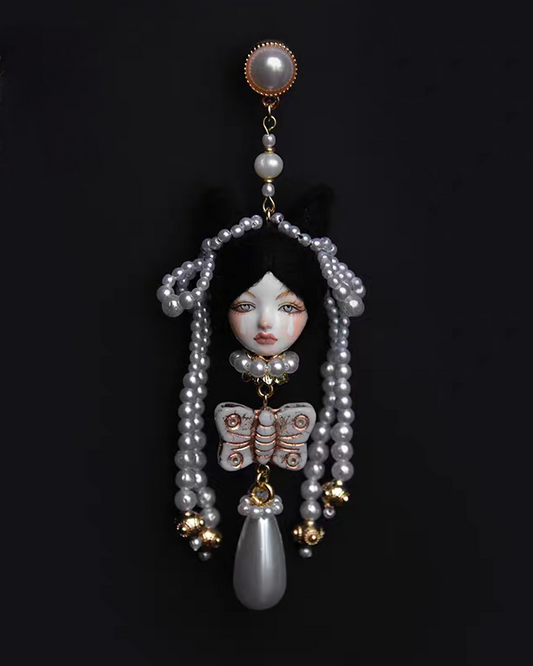 Handcraft Pearl Alice Earrings