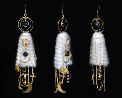 Handcraft Moon Goddess Earrings