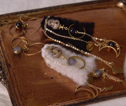 Handcraft Moon Goddess Earrings